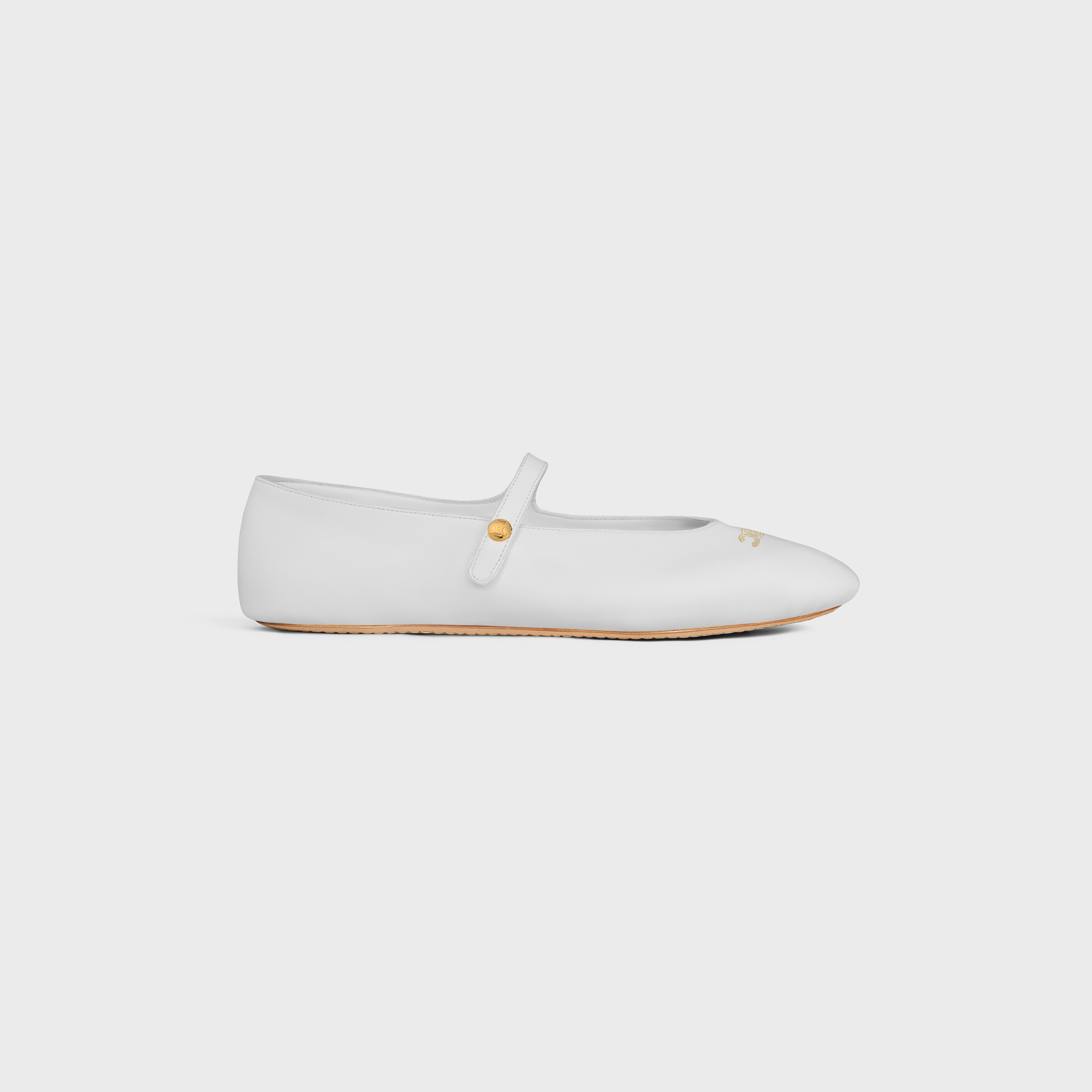 BALLET BALLERINA IN LAMBSKIN - ULTRA WHITE | CELINE